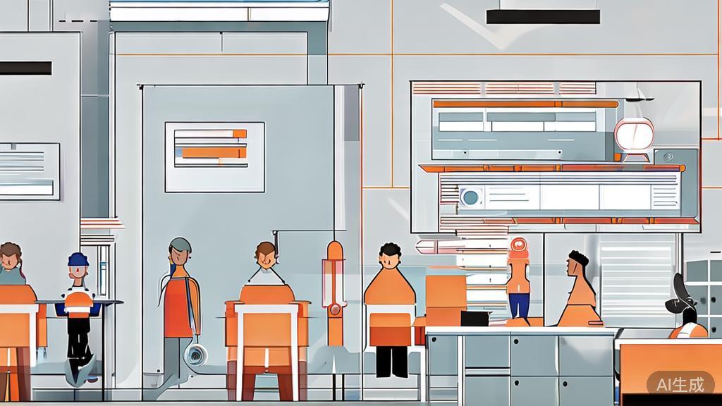 High-quality business illustration regarding education using 千问Image 2.0, minimal flat design