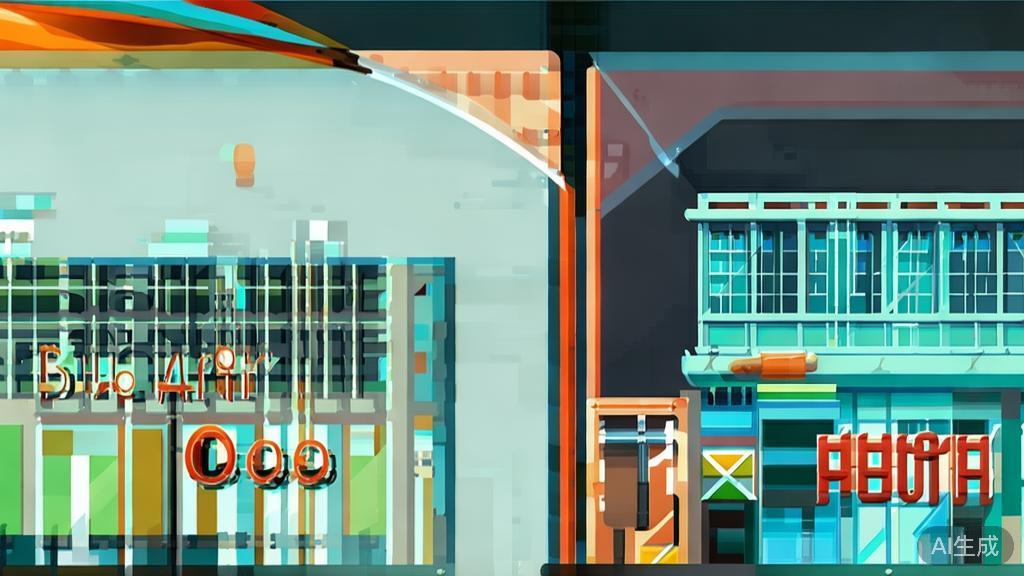 Example of before and after processing images generated by AI, showing significant improvements, flat vector style
