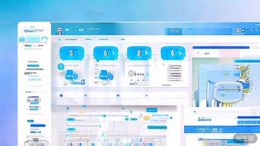 Flat vector illustration of user experience sharing about GPT Image 2.0, dashboard style, soft blue gradient