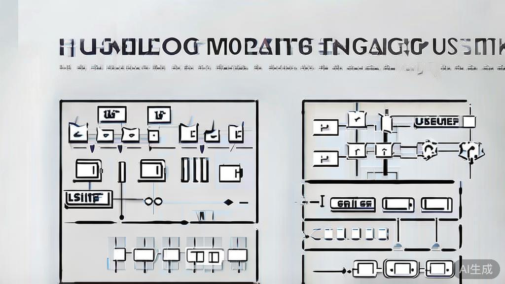 High-quality illustration of various UML diagram types generated with PlantUML, minimal flat design