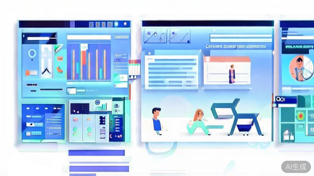 Flat vector illustration of team collaboration with PlantUML, dashboard style, soft blue gradient