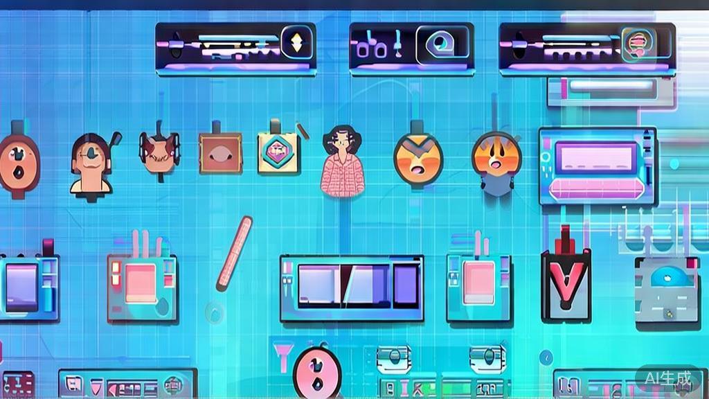 "Flat vector illustration of various photographers using AI tools for enhancing their work, dashboard style, soft blue gradient"