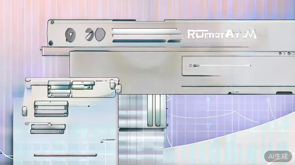 High-quality illustration of Runway ML in action, minimal flat design