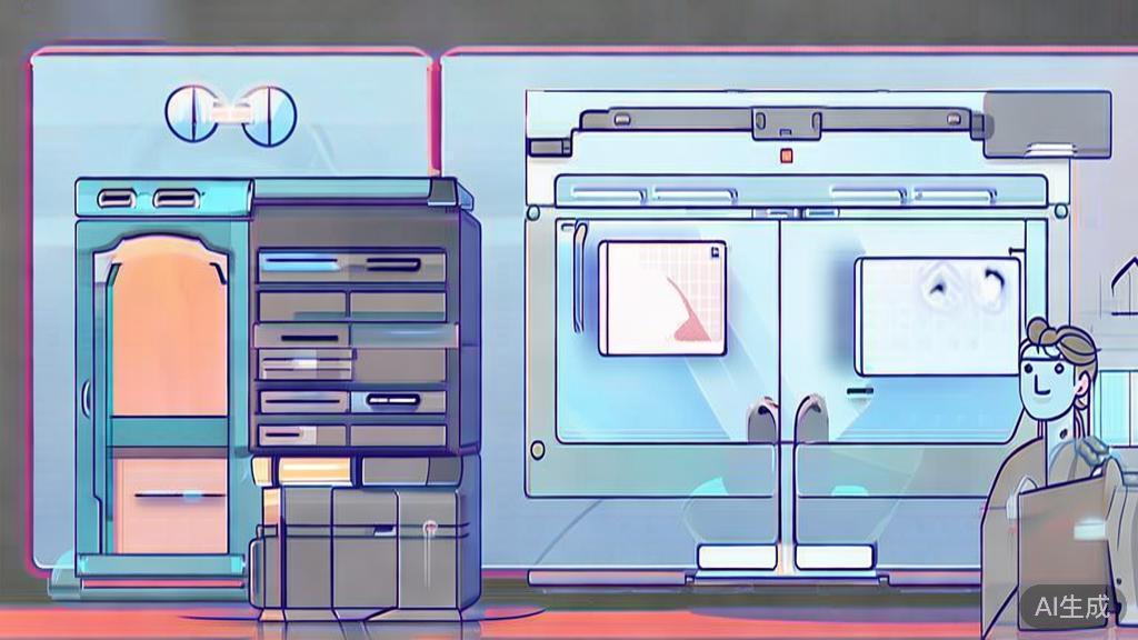 High-quality business illustration regarding the impact of AI image generation on creativity, minimal flat design
