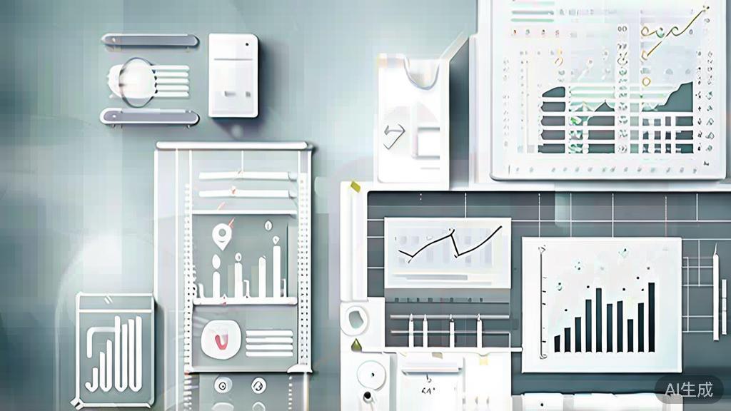 High-quality business illustration regarding diverse datasets for image generation, minimal flat design