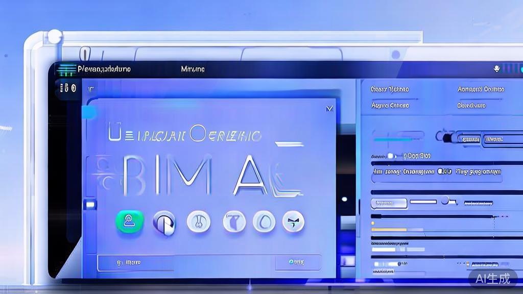Flat vector illustration of personalized AI image generation, dashboard style, soft blue gradient