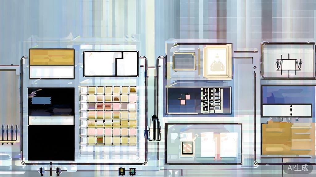"High-quality business illustration regarding diverse image generation, minimal flat design"