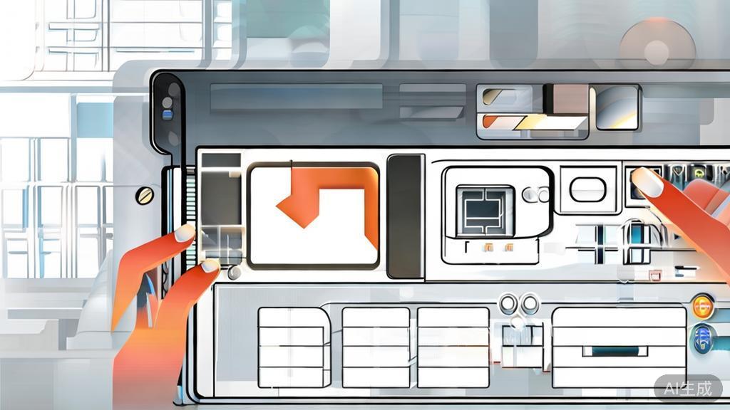 "High-quality business illustration regarding customizing AI-generated images, showing a user interacting with options, minimal flat design"