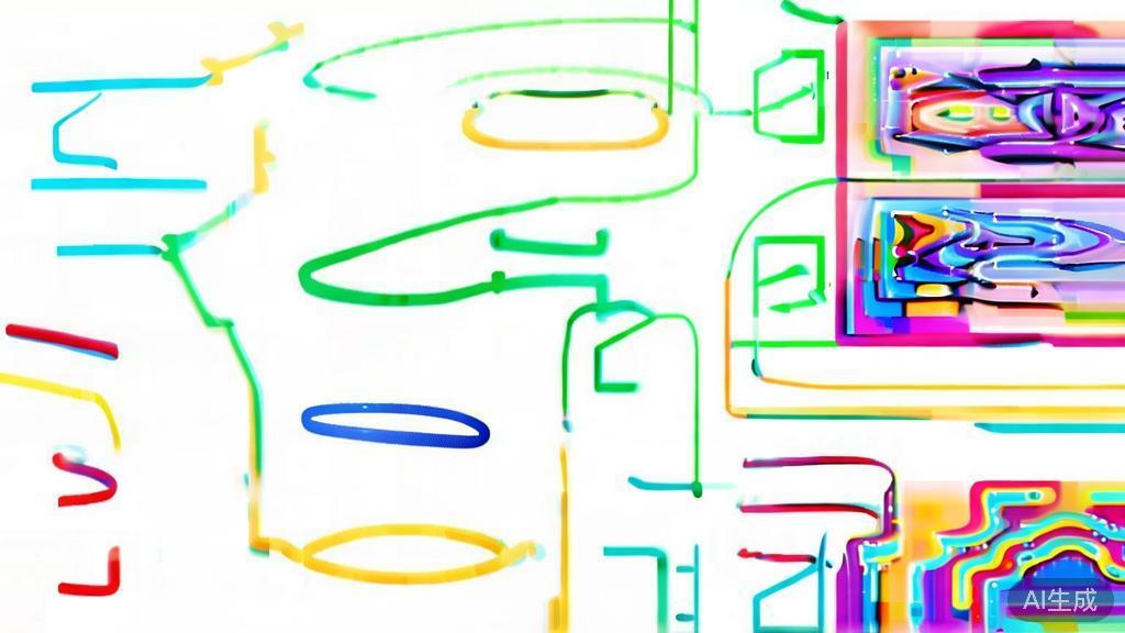 High-quality illustration showing the evolution of AI image generation technology, minimal flat design