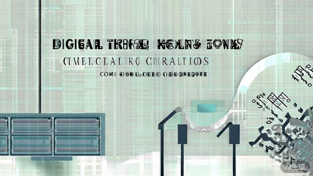 High-quality business illustration regarding challenges in digital transformation, minimal flat design