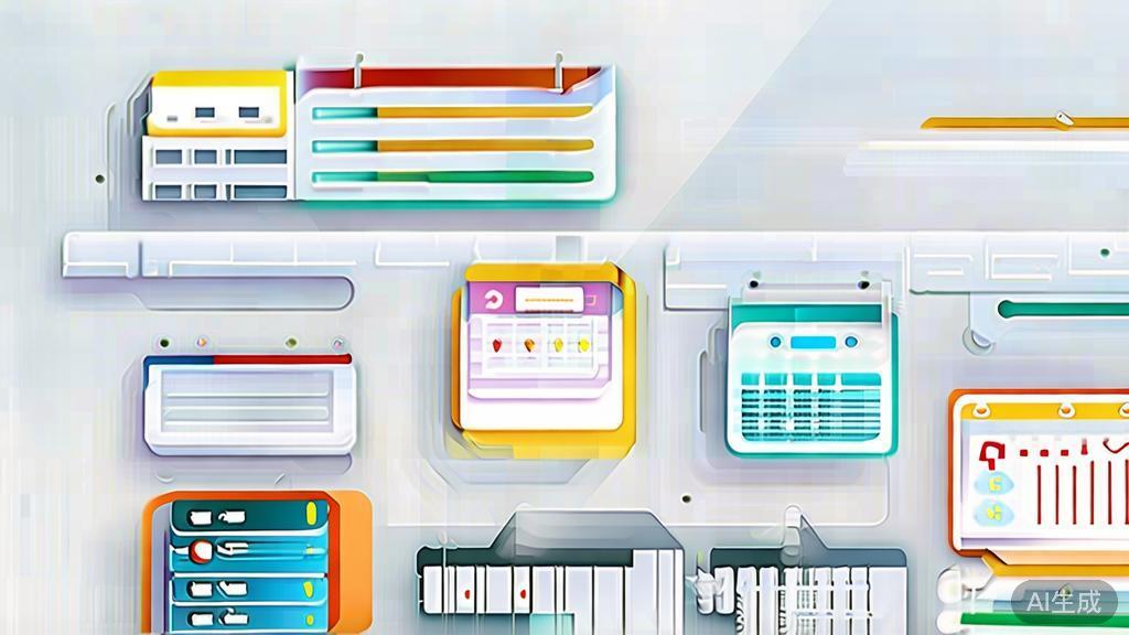 "High-quality business illustration regarding project management tools, minimal flat design"