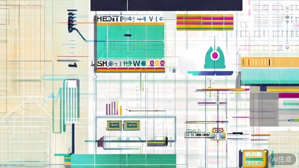 High-quality business illustration on future trends in short drama creation, minimal flat design