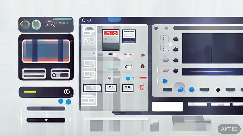 High-quality illustration of video editing process using AI tools, minimal flat design