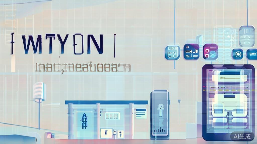 High-quality business illustration regarding IBM Watson in healthcare, minimal flat design