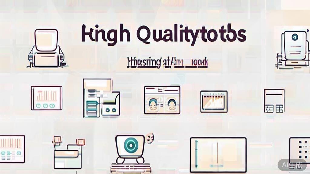 High-quality business illustration regarding selecting AI tools, minimal flat design