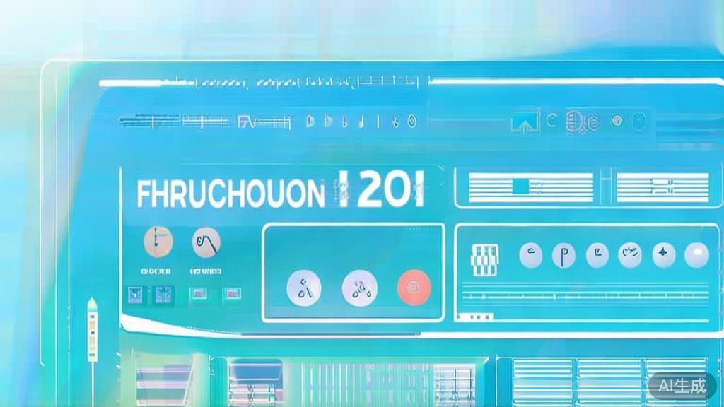 "Flat vector illustration of future trends in short drama production, dashboard style, soft blue gradient"