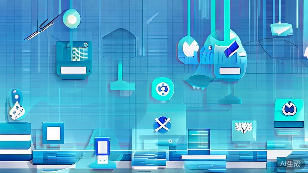 High-quality business illustration showing successful startup examples in blue ocean strategy, minimal flat design