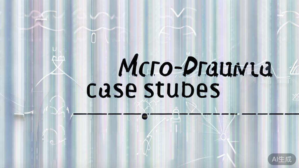 High-quality business illustration regarding successful micro-drama case studies, minimal flat design