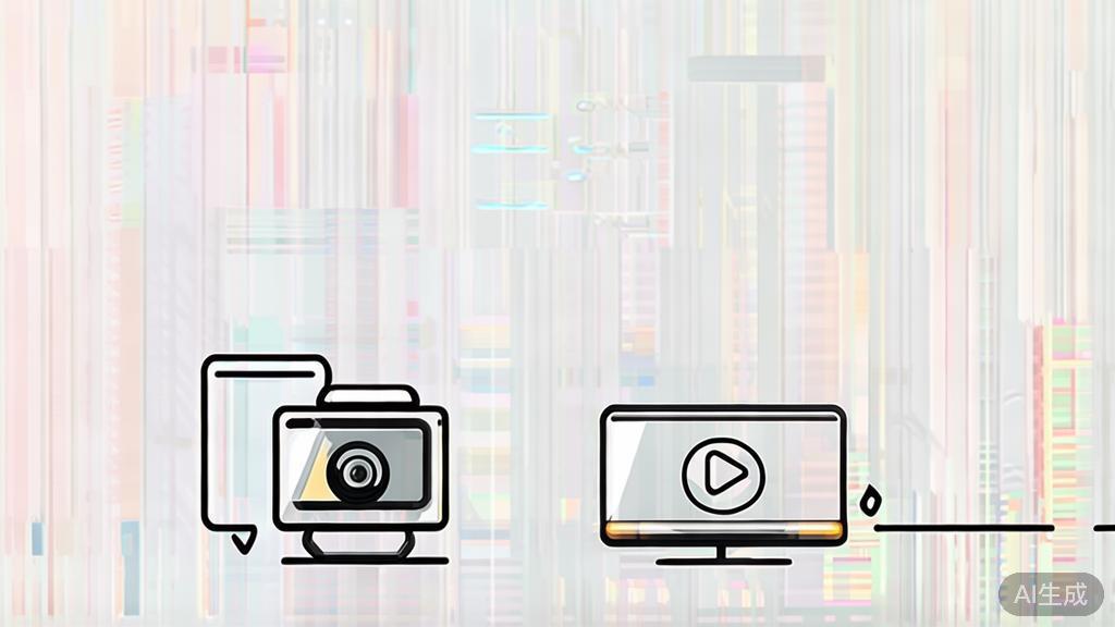 "Flat vector illustration of social media platforms for micro short drama distribution, minimalist design"