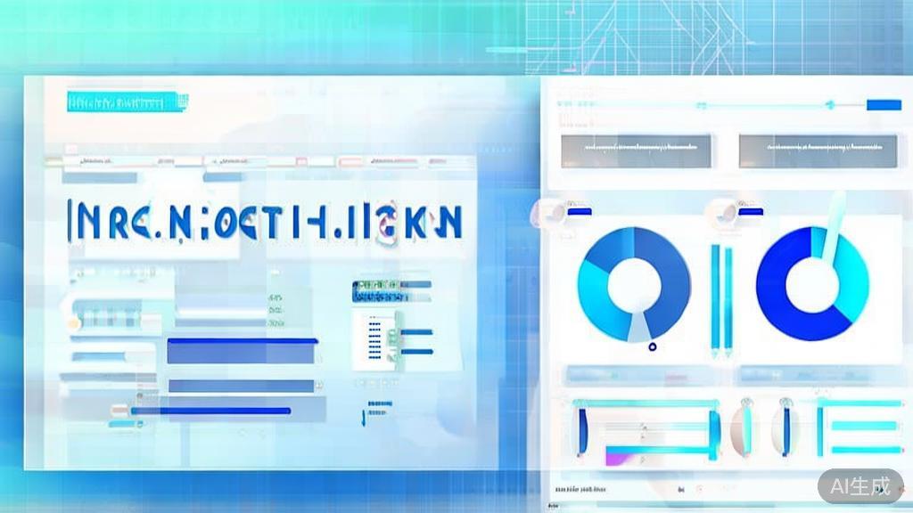 Flat vector illustration of market competition analysis, dashboard style, soft blue gradient