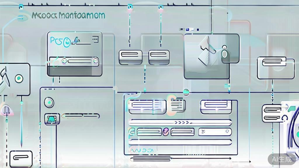 "High-quality business illustration regarding AI project management trends, minimal flat design"