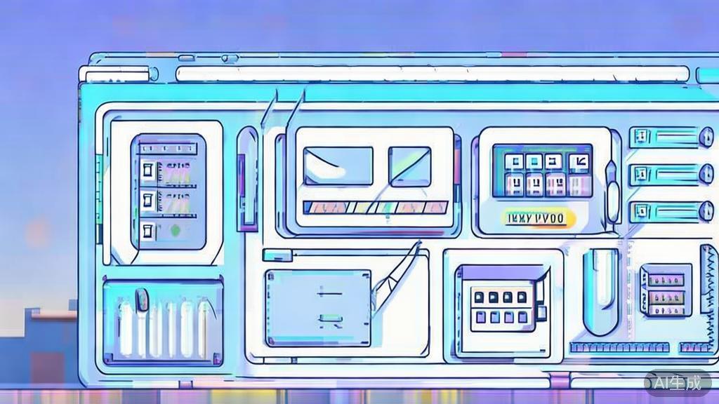 Flat vector illustration of creative workshop, dashboard style, soft blue gradient