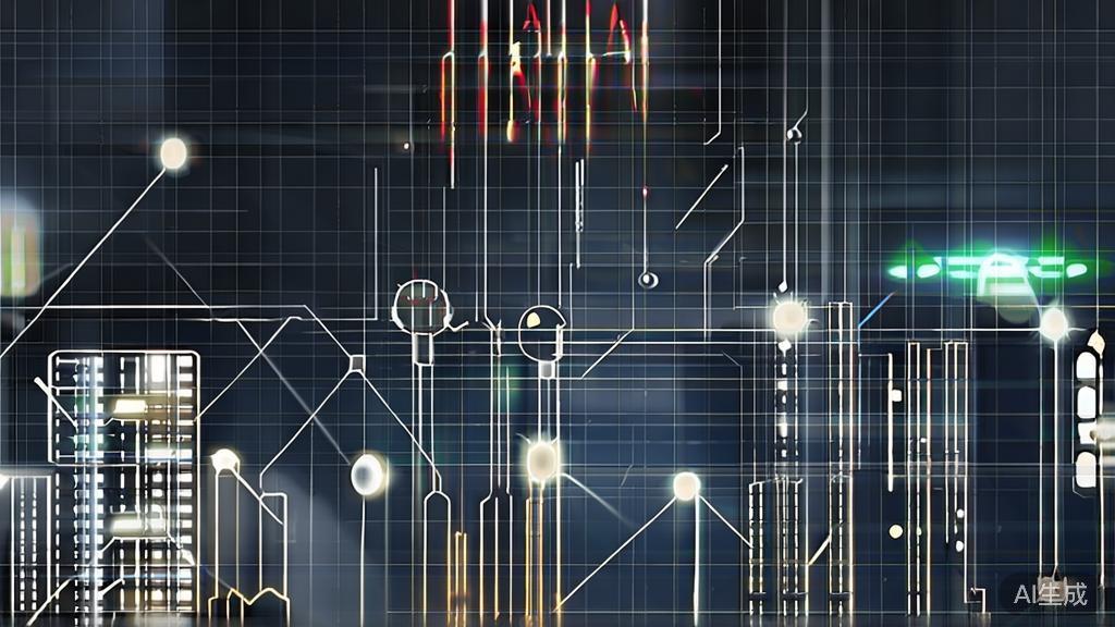 High-quality business illustration regarding digital transformation with AI, minimal flat design