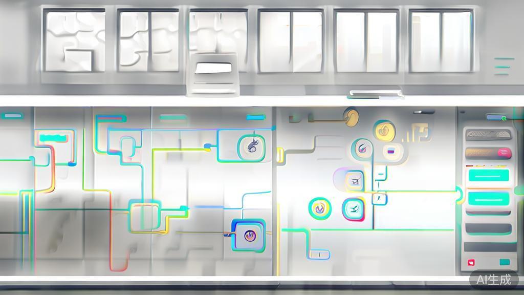 "High-quality business illustration of ScriptAI interface, minimal flat design"