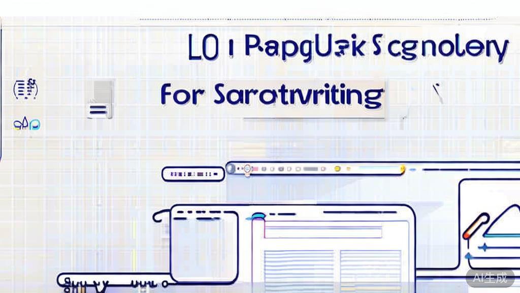 "Flat vector illustration showing steps for using AI tools in scriptwriting, dashboard style"