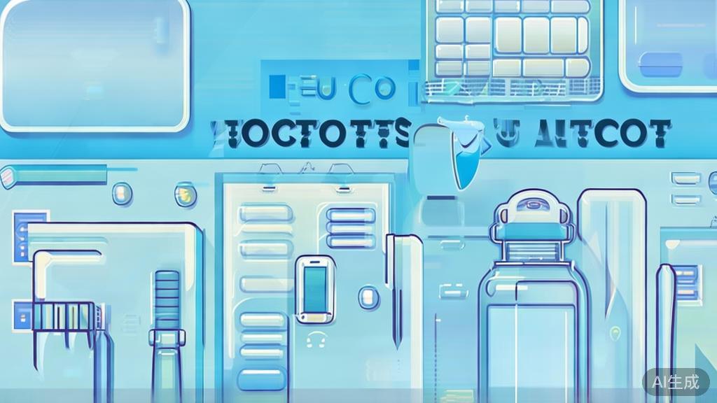 Flat vector illustration of eco-friendly products, dashboard style, soft blue gradient