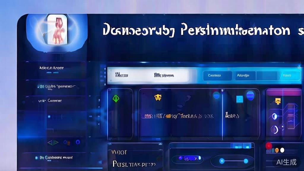 "Flat vector illustration of AI personalized recommendations, dashboard style, soft blue gradient"