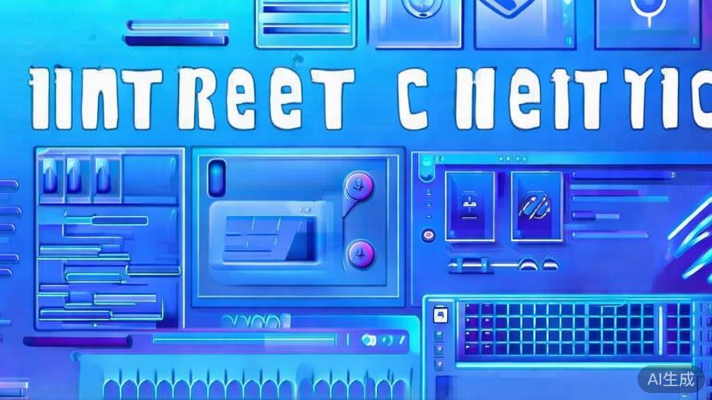Flat vector illustration of internet content creation, dashboard style, soft blue gradient