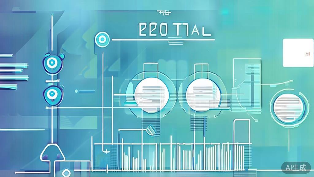 Flat vector illustration of market demand analysis, dashboard style, soft blue gradient