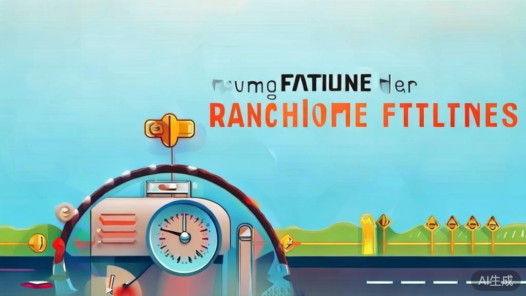 Flat vector illustration of avoiding franchise pitfalls, dashboard style, soft blue gradient