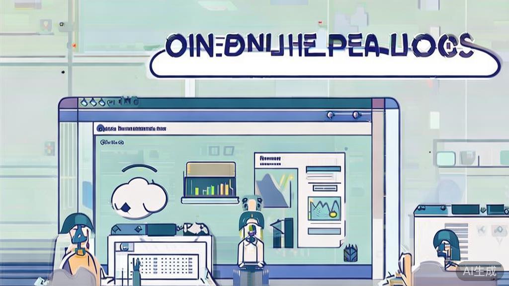 "High-quality business illustration regarding online resources, minimal flat design"