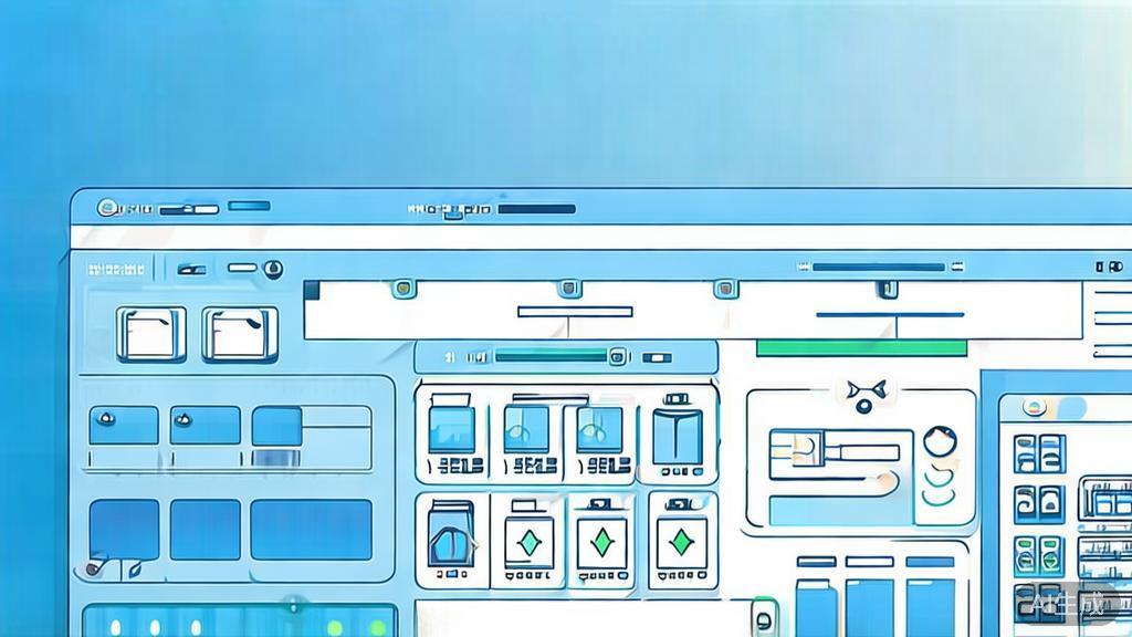 Flat vector illustration of e-commerce API integration, dashboard style, soft blue gradient
