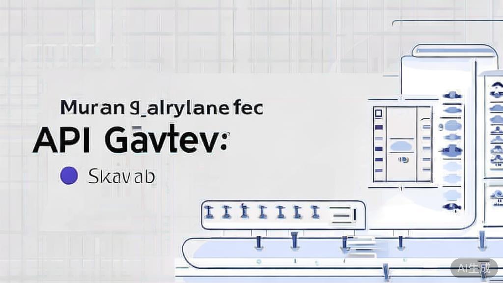 High-quality business illustration regarding API gateway advantages, minimal flat design