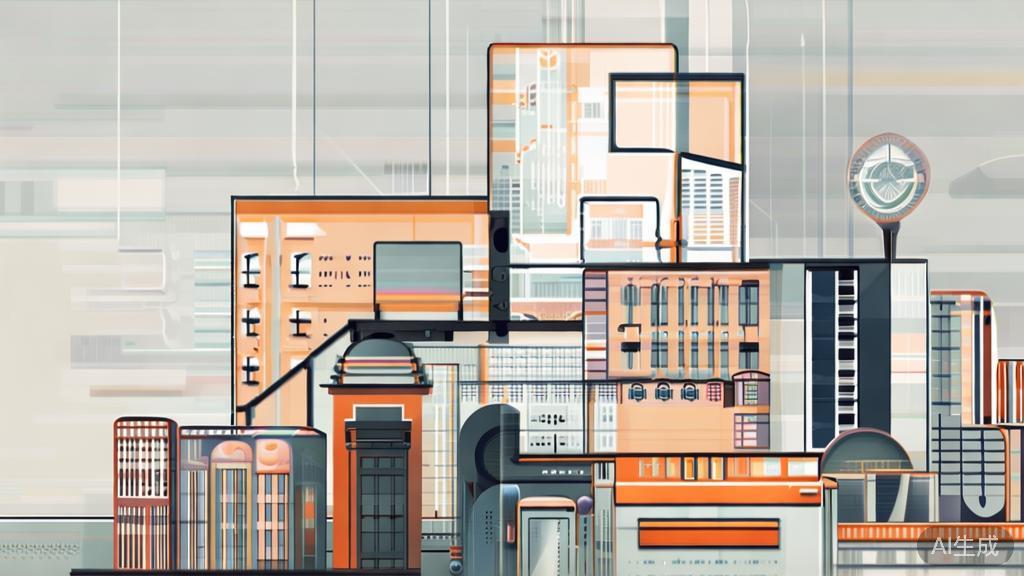 High-quality business illustration regarding traditional integration, minimal flat design