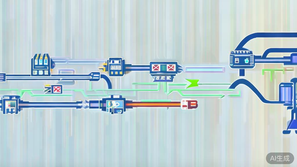 High-quality business illustration showing data integration flow, minimal flat design