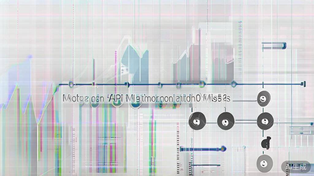 High-quality business illustration regarding API monitoring tools, minimal flat design