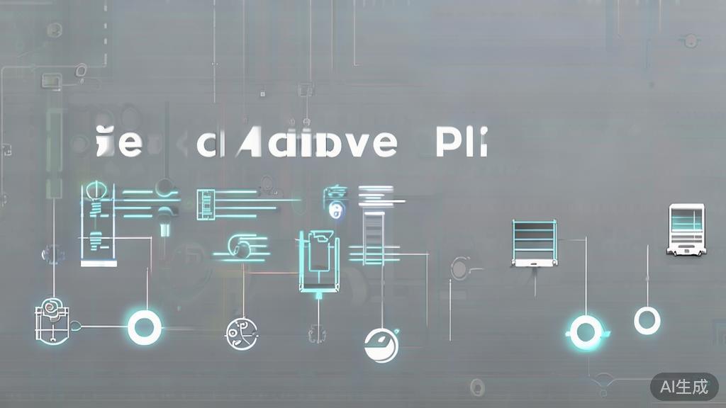 High-quality business illustration regarding adaptive APIs, minimal flat design