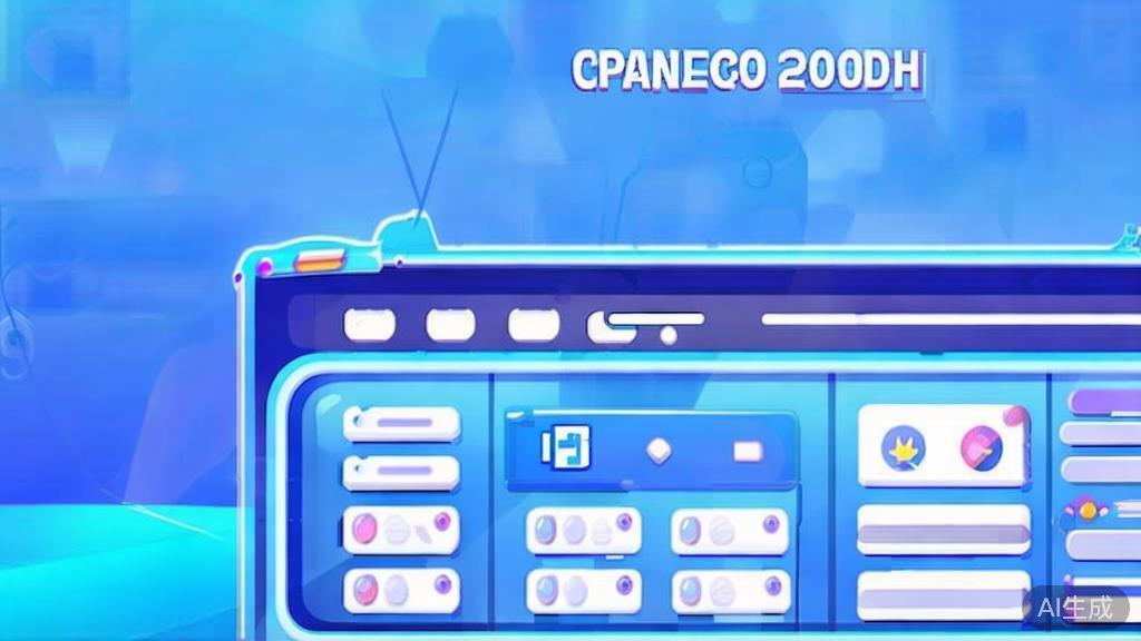 Flat vector illustration of cross-platform integration, dashboard style, soft blue gradient