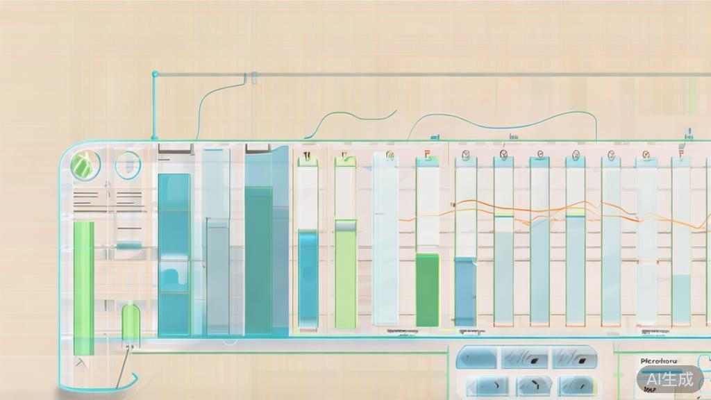 "Illustration of performance metrics for API Gateway, corporate style, soft color palette"