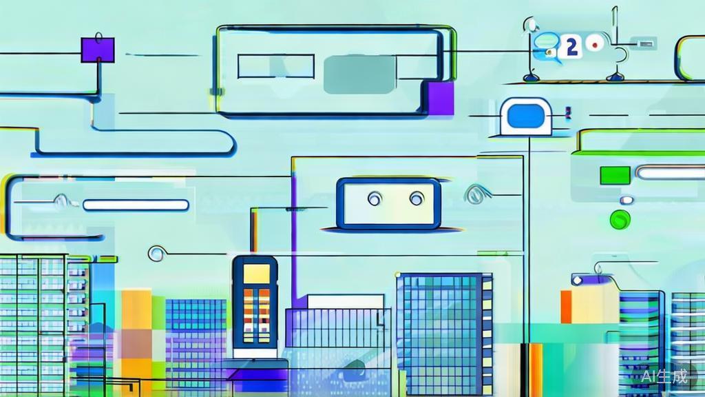 High-quality business illustration on digital transformation, minimal flat design