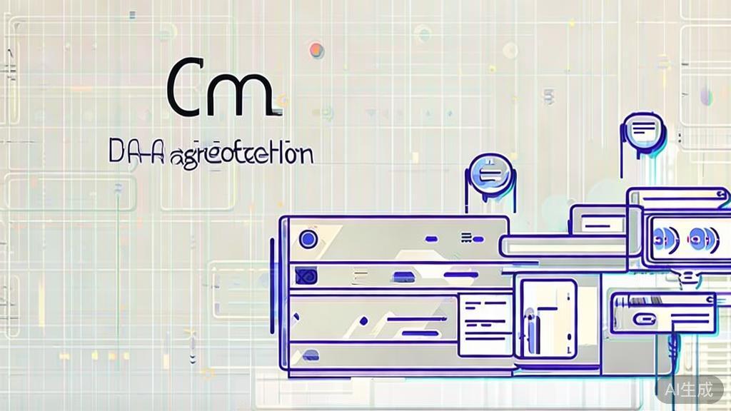 High-quality business illustration regarding data aggregation advantages, minimal flat design