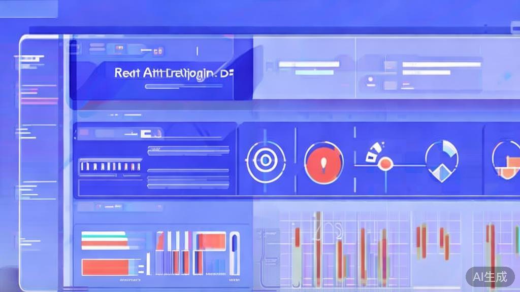 Flat vector illustration of error handling in APIs, dashboard style, soft blue gradient