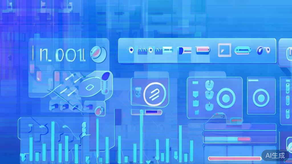 Flat vector illustration of e-commerce platform data integration, dashboard style, soft blue gradient