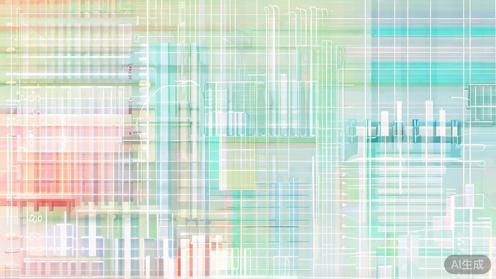 Data Insights and Analytics in Finance, minimalist design, soft colors