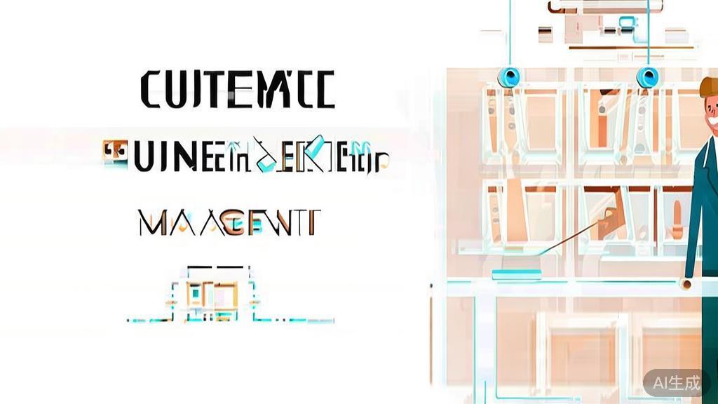 High-quality business illustration regarding customer relationship management, minimal flat design