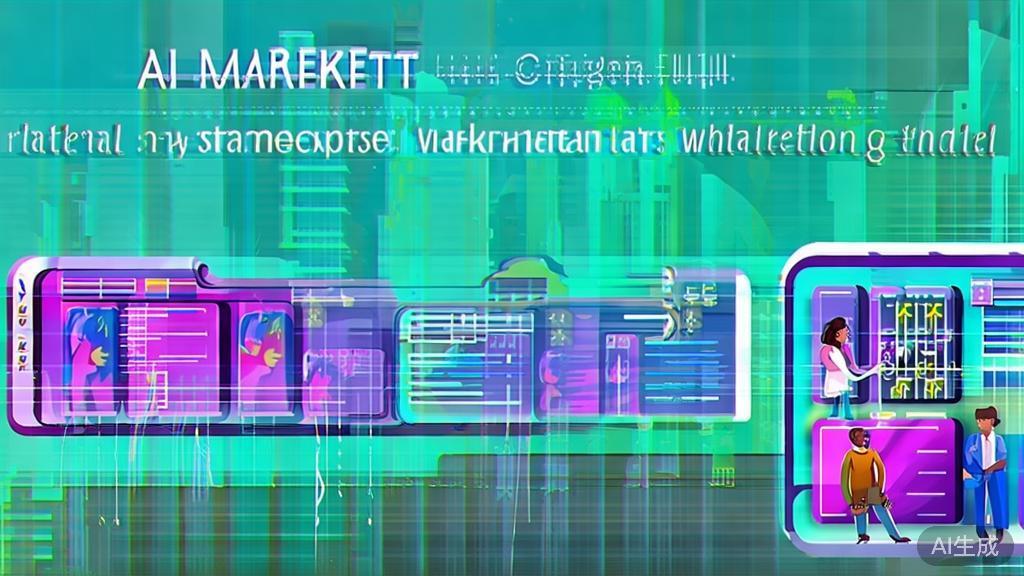 "Illustration showcasing personalized marketing strategies powered by AI models, engaging design"